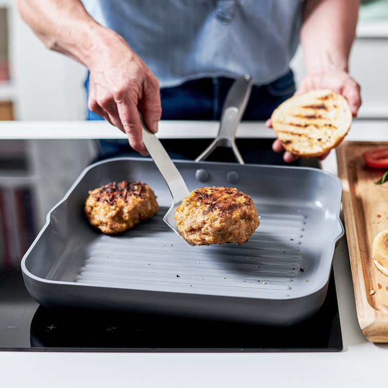 11" Black Aluminum Ceramic Nonstick Griddle Pan