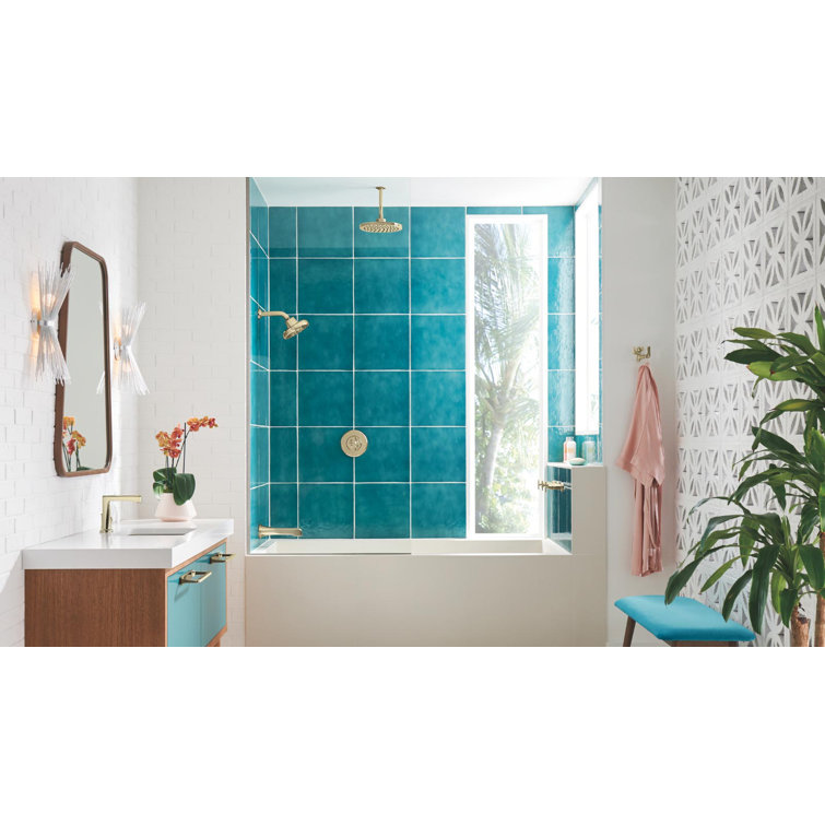 Luxe Nickel Modern 4 3/4" Single Handle Bathroom Faucet