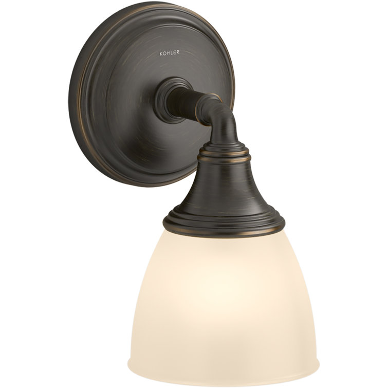 Devonshire Vintage Oil-Rubbed Bronze Bathroom Wall Sconce, 9.13" Height