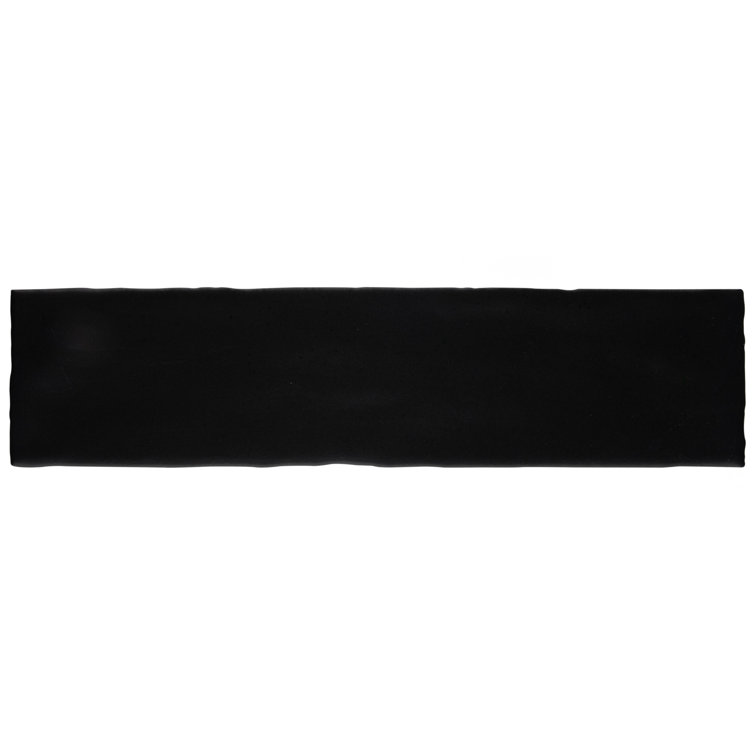 Castillo Matte Black 3" x 12" Ceramic Subway Wall Tile