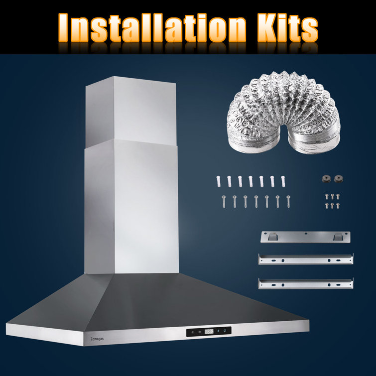 30'' Stainless Steel Convertible Wall Mount Range Hood