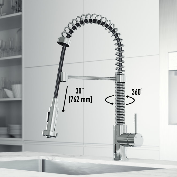 Chrome Touchless Pull-Down Kitchen Faucet with Spray