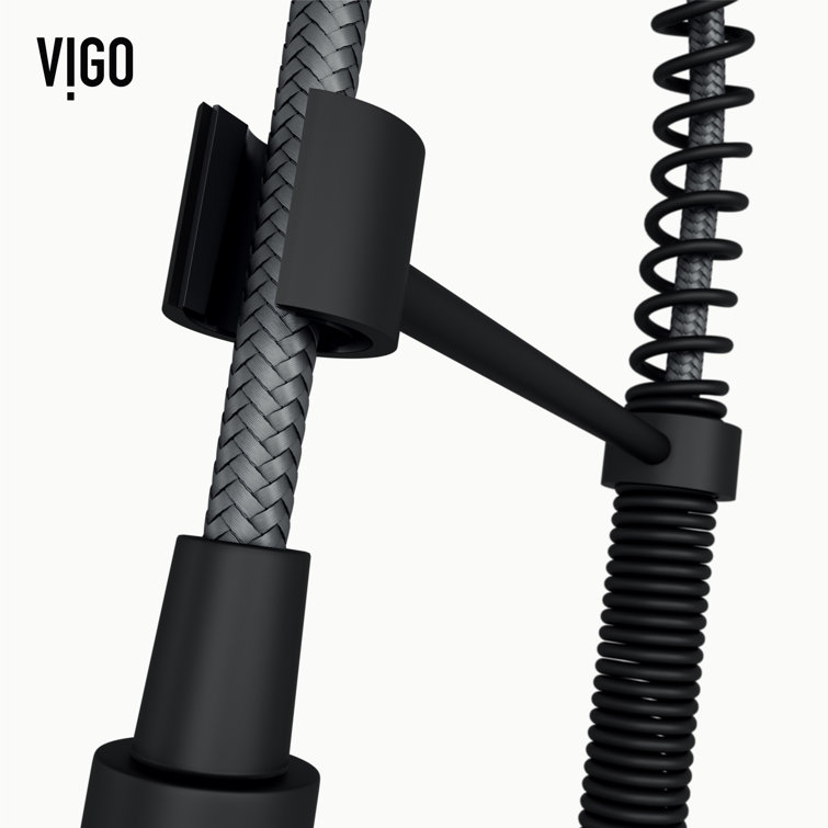 Matte Black Brass Touchless Pull-Down Kitchen Faucet with Spray