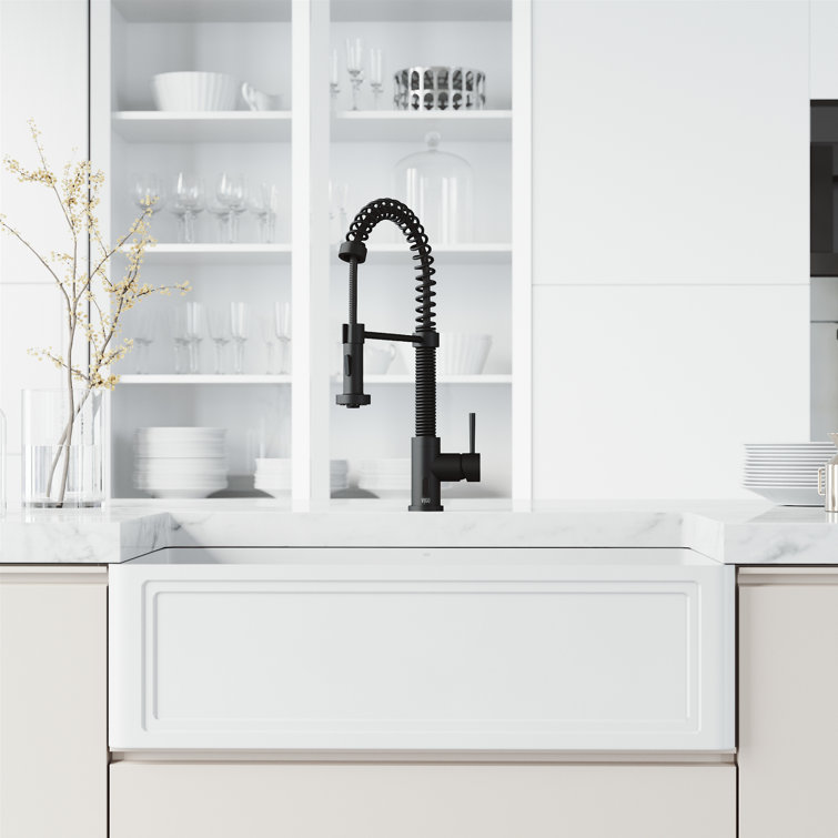 Matte Black Brass Touchless Pull-Down Kitchen Faucet with Spray