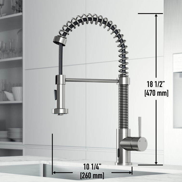 Stainless Steel Touchless Pull-Down Kitchen Faucet with Spray