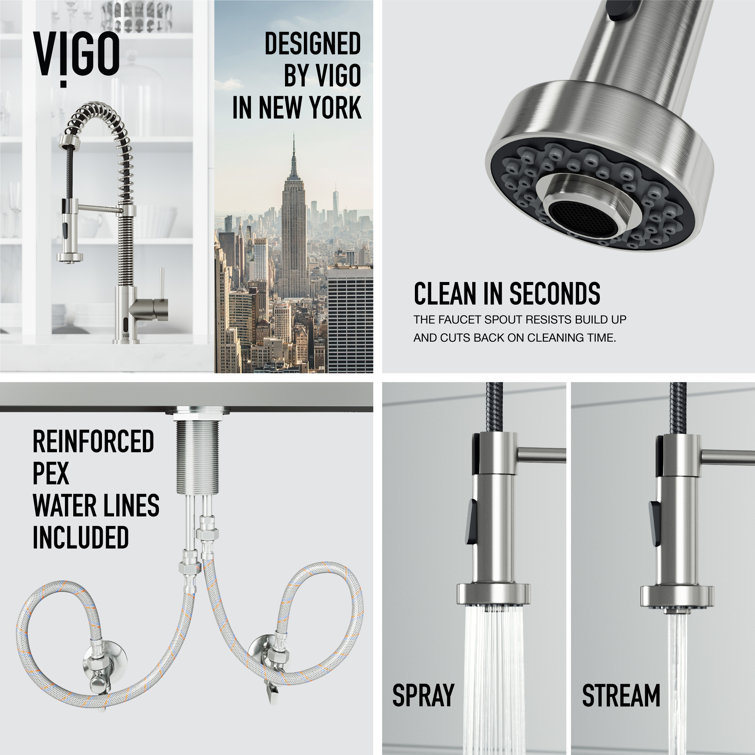 Stainless Steel Touchless Pull-Down Kitchen Faucet with Spray