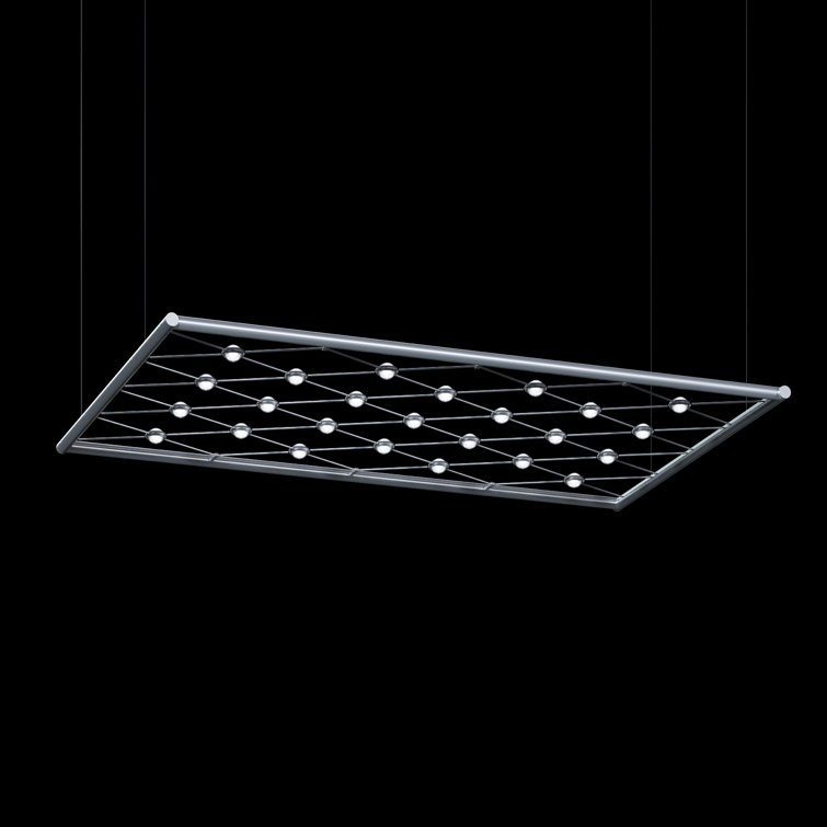 Satin Aluminum 50" LED Indoor/Outdoor Pendant Light