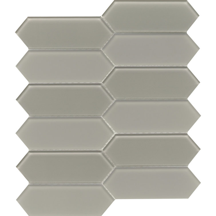 Grace Glossy Hexagon Glass Mosaic Tile