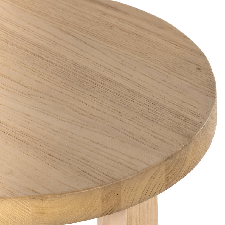 Contemporary Nettlewood Round End Table with Stone Finish