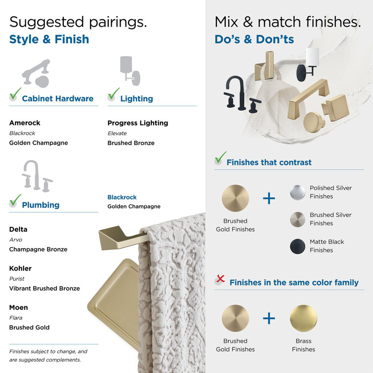 Golden Champagne Pivoting Double Post Toilet Paper Holder