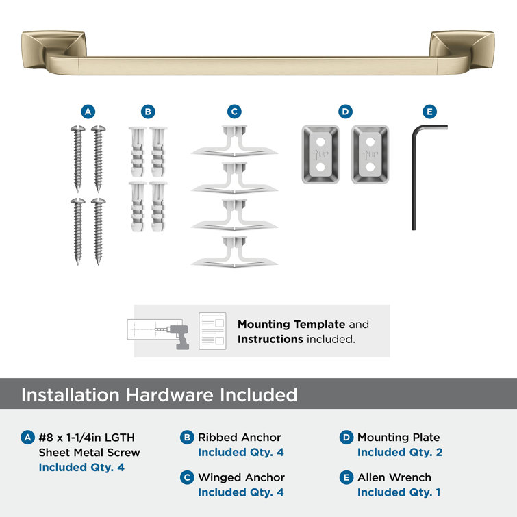 Highland Ridge 18" Golden Champagne Wall Mounted Towel Bar