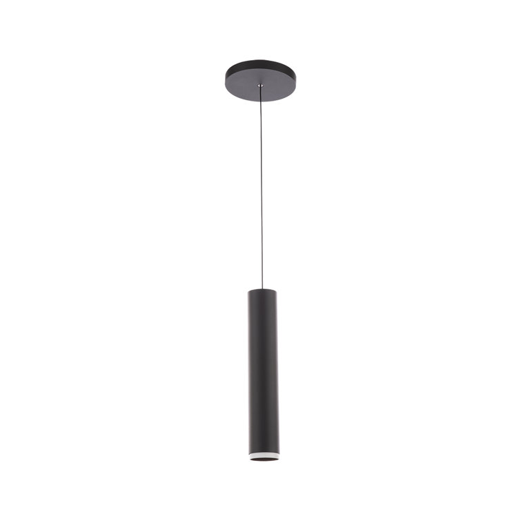 Silo Black Aluminum LED Single Pendant Light