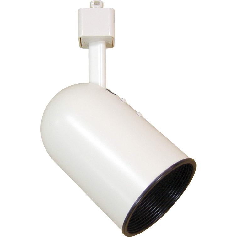 White Modern Adjustable Round Back Track Light