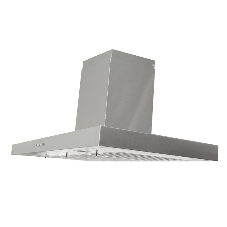36-Inch Stainless Steel Wall Mounted Range Hood with LED Lights