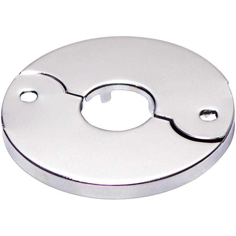 Chrome Finish Floor and Ceiling Plate Cover Split Flange Kit