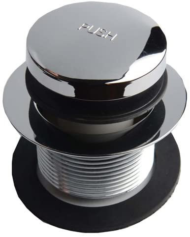 Stainless Steel Round Push Pop-Up Tub Drain