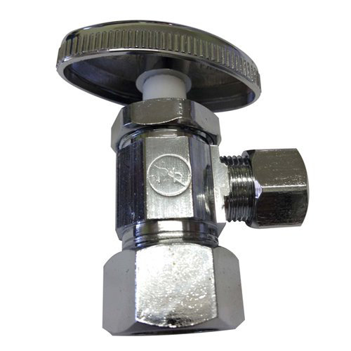 Avalon Chrome Plated Brass Angle Stop Valve 5/8"Comp x 3/8"OD