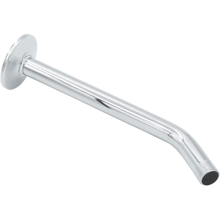 10 Inch Polished Chrome Stainless Steel Shower Arm with Flange