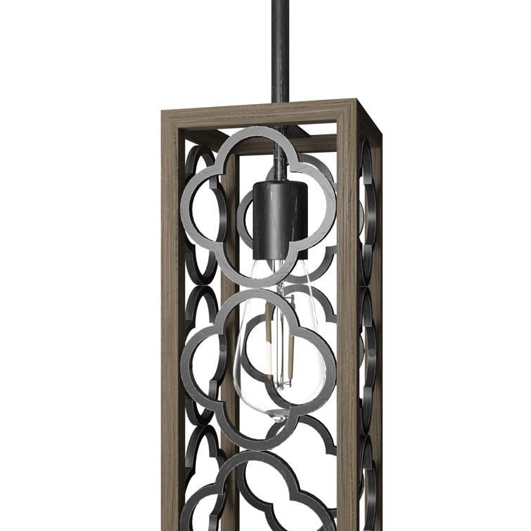 Gablecrest Transitional Black Aluminum Mini Pendant Light