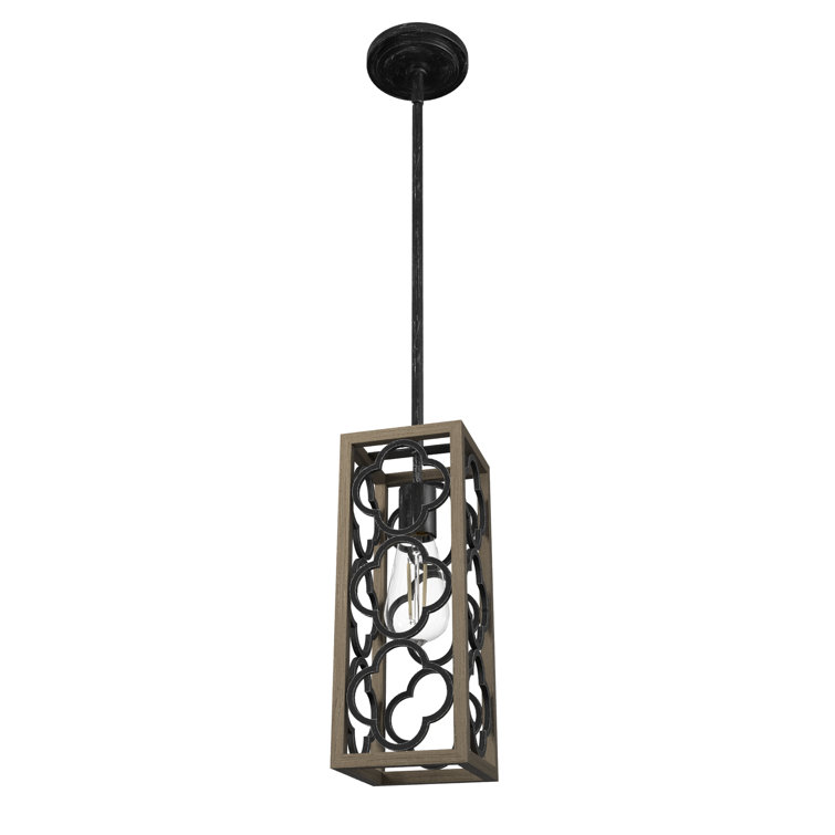 Gablecrest Transitional Black Aluminum Mini Pendant Light