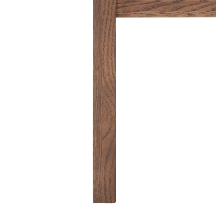 Elegant Coastal Walnut and French Cane Side Chair, 23"x34"