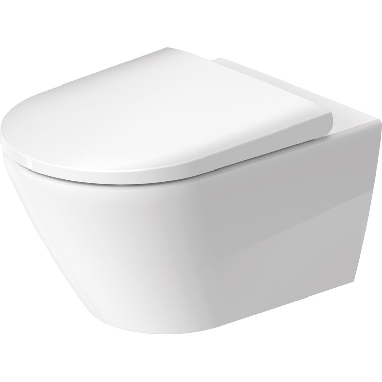 White High Gloss Wall-Mounted Toilet