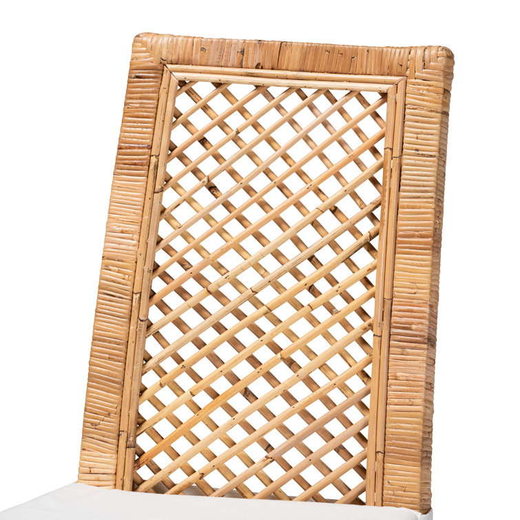 Argos Bohemian Natural Brown Rattan High-Back Side Chair