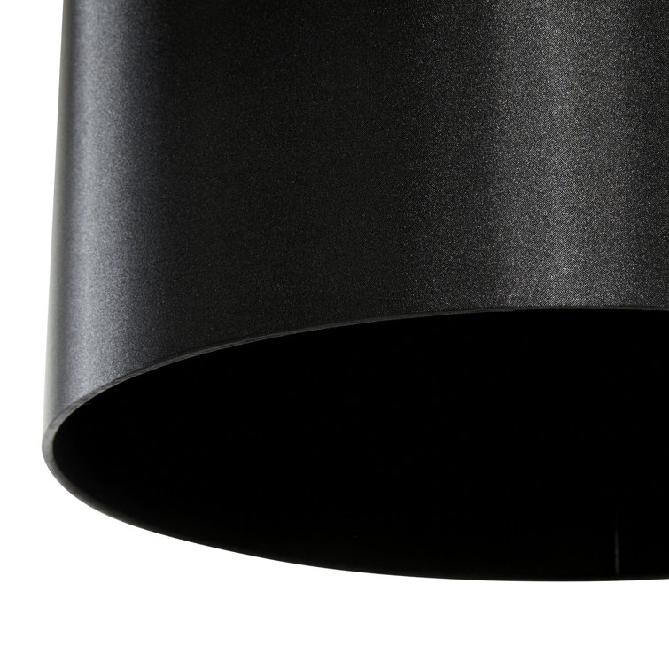 Dorian Black Metal Arc Floor Lamp with Marble Base