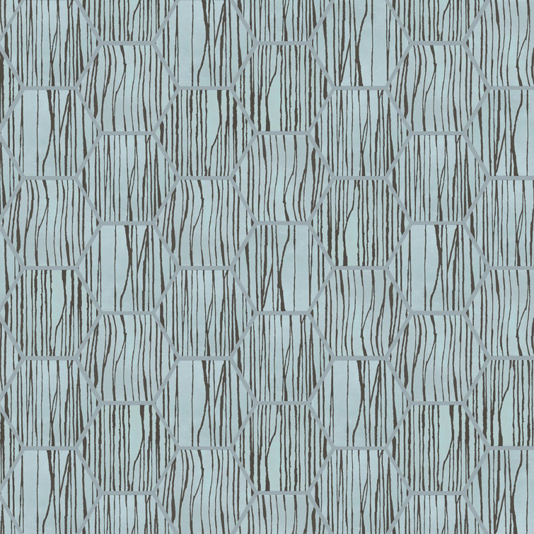 Modern Hex Zen 9" Multicolor Matte Porcelain Tile