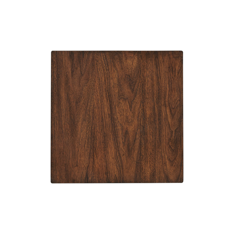 Brown Walnut Wood 1 Drawer Transitional Nightstand
