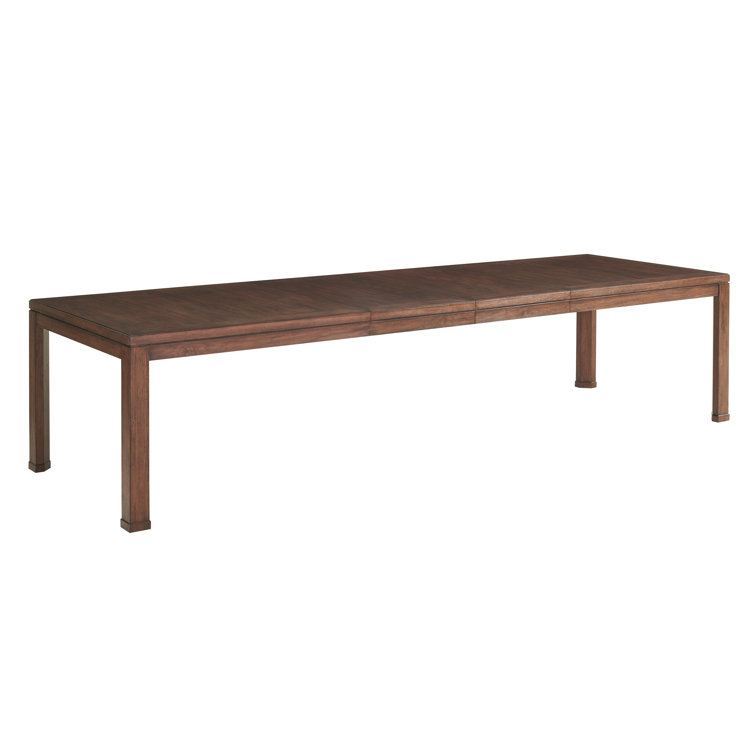 Elk Grove Mid-Century Modern Extendable Dining Table in Brown