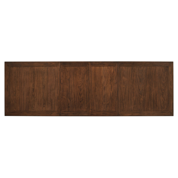 Elk Grove Mid-Century Modern Extendable Dining Table in Brown