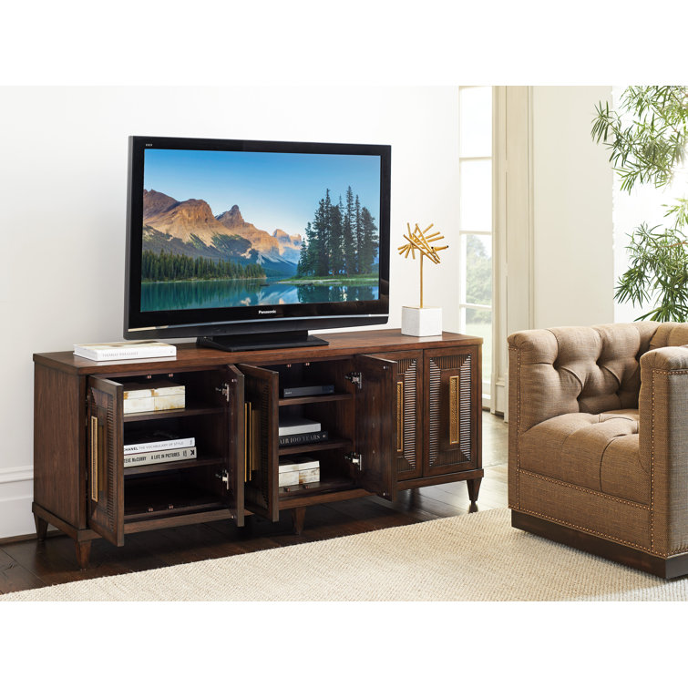 Lexington Transitional 72'' Walnut TV Stand with Cabinet