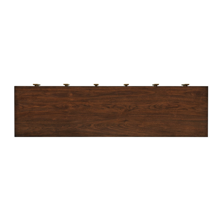 Lexington Transitional 72'' Walnut TV Stand with Cabinet