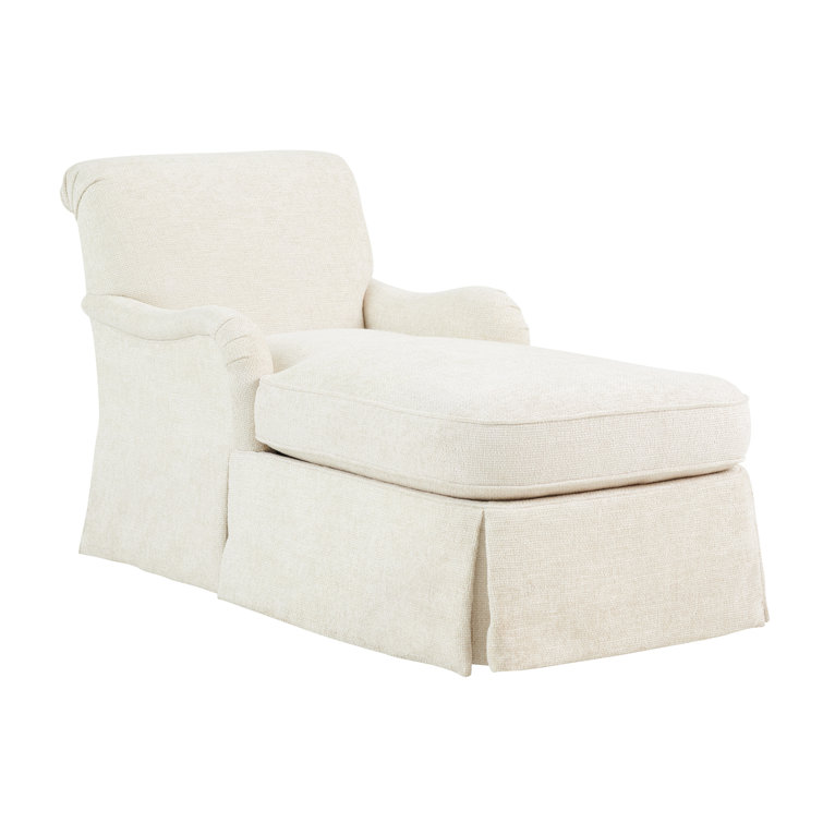 Lexington Silverado Leanne White Walnut Chaise Lounge