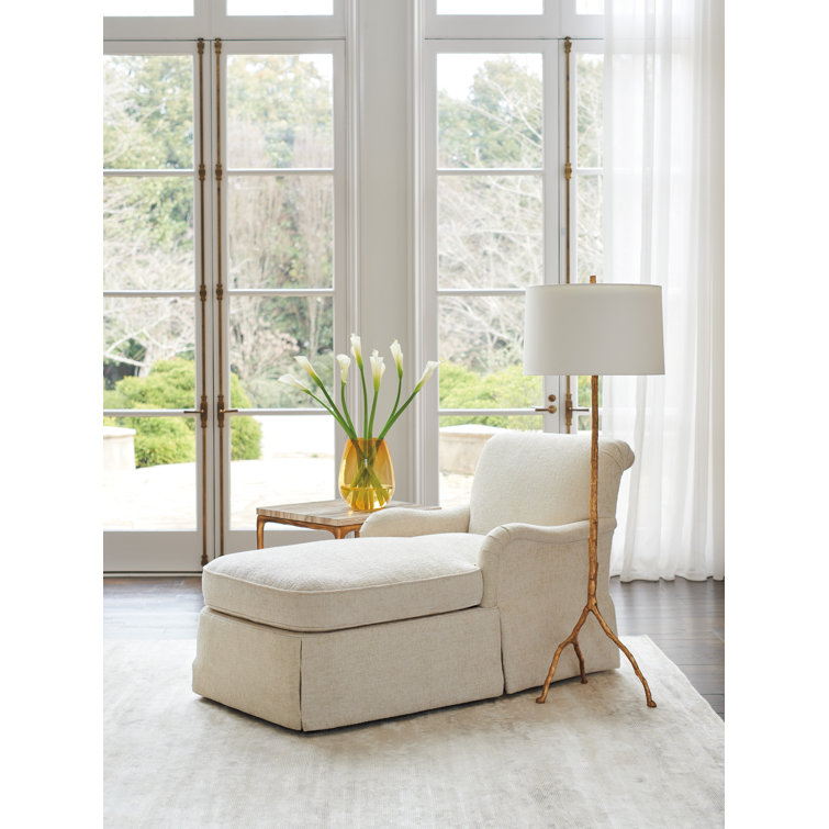 Lexington Silverado Leanne White Walnut Chaise Lounge