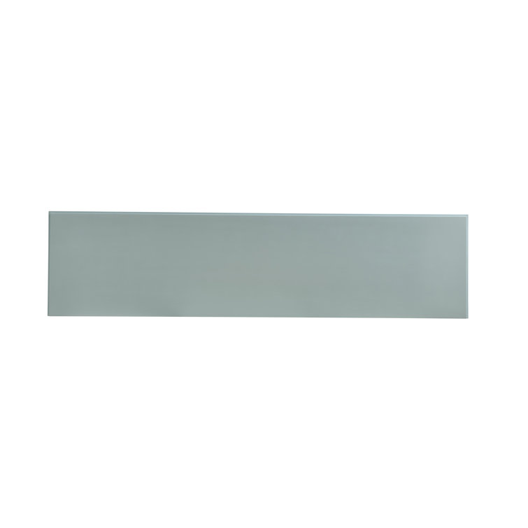 Pale Blue Transitional Media Console with Faux Shagreen Fronts