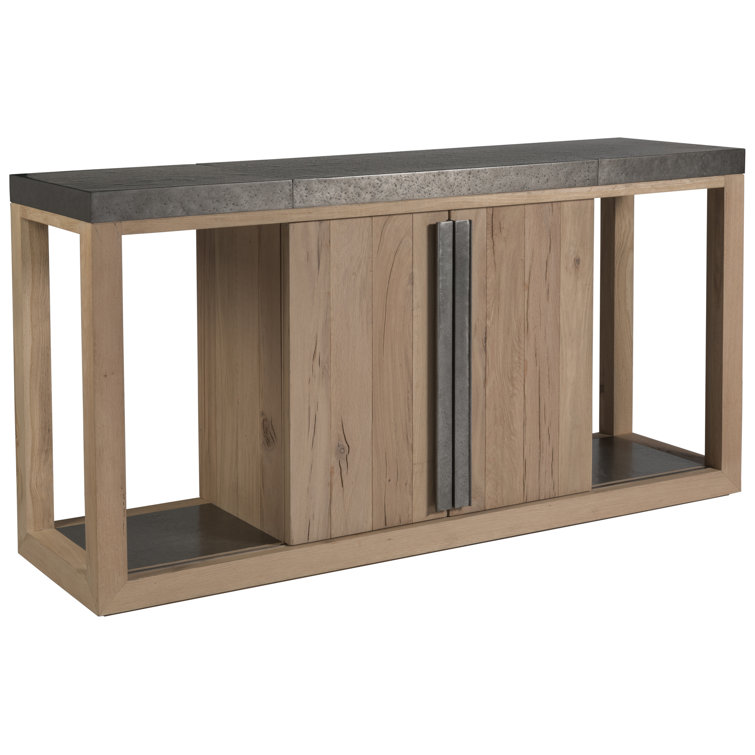 Contemporary Verite 68'' Gray-Brown Oak Media Buffet