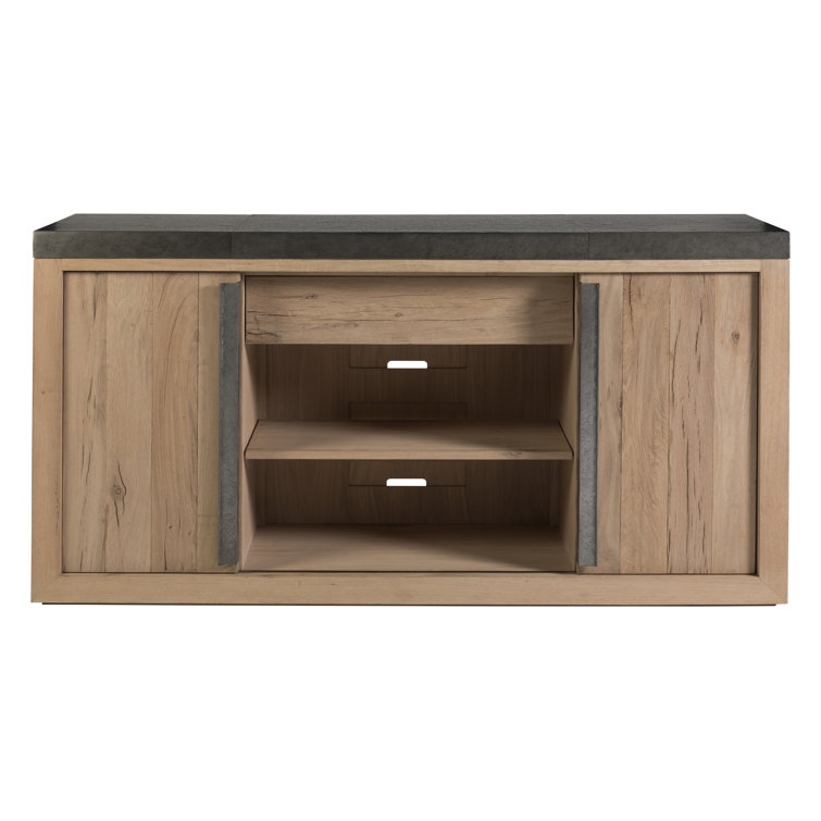 Contemporary Verite 68'' Gray-Brown Oak Media Buffet