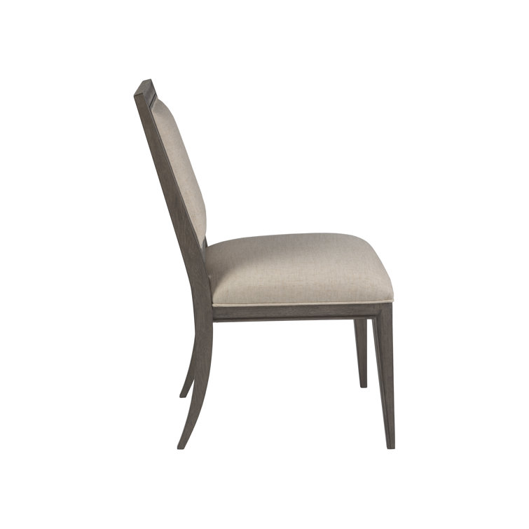 Belvedere Falcon Brown Upholstered Linen Side Chair