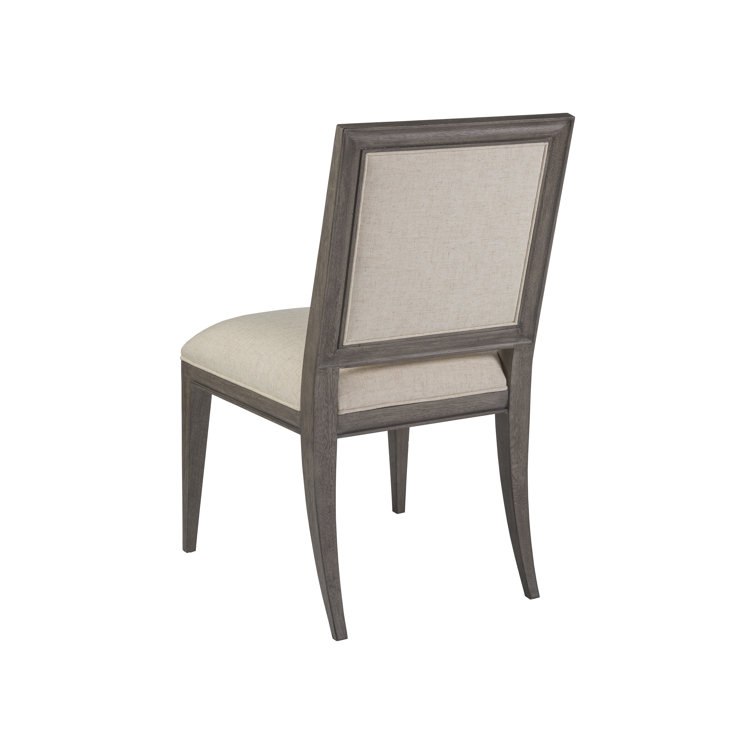 Belvedere Falcon Brown Upholstered Linen Side Chair