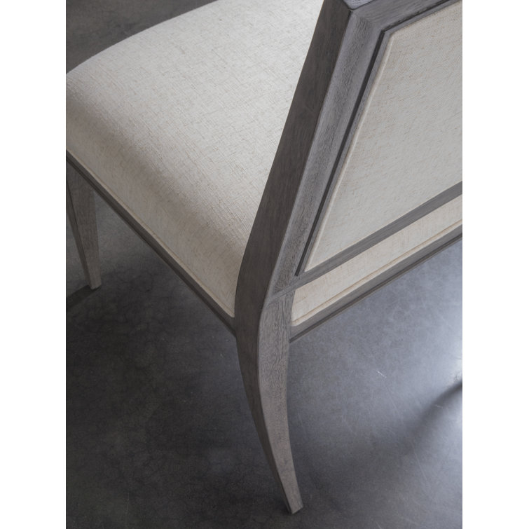 Belvedere Falcon Brown Upholstered Linen Side Chair