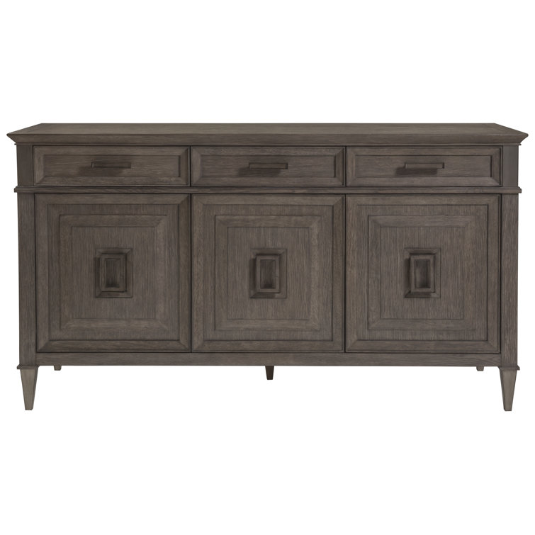 Belvedere Falcon Brown 65.5" Buffet with Brushed Nickel Accents