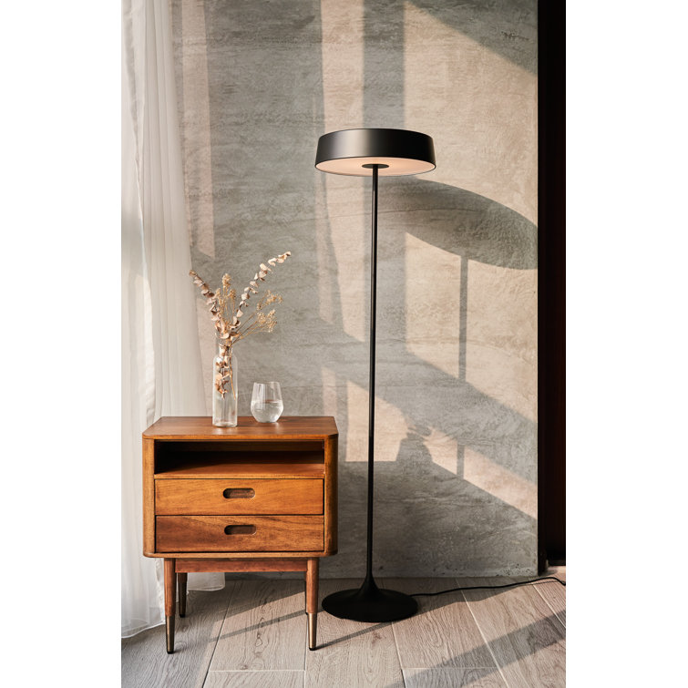 Seed Design 55'' Matte Black Traditional LED Floor Lamp