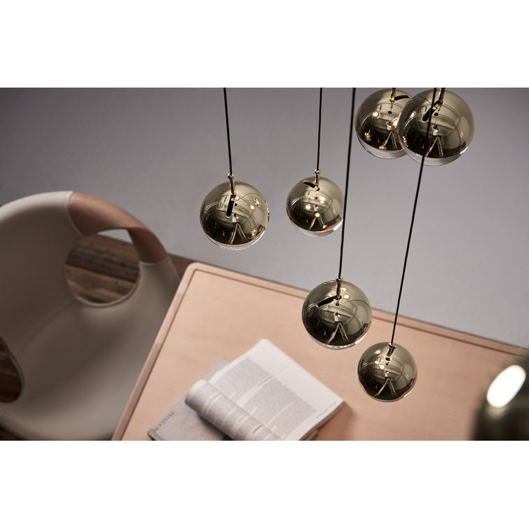 Dora Chic LED Globe Pendant Light in Chrome Finish