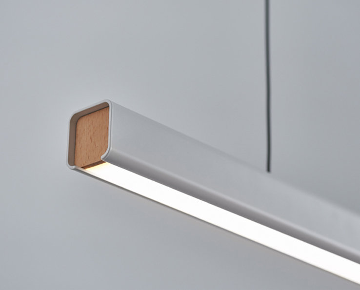 XL White Aluminum LED Pendant Light