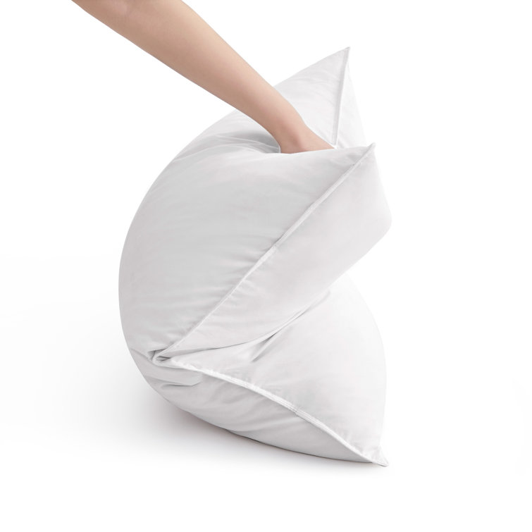 Queen White Cotton Down Blend Pillow
