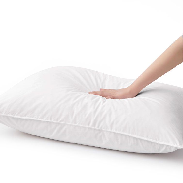 Queen White Cotton Down Blend Pillow