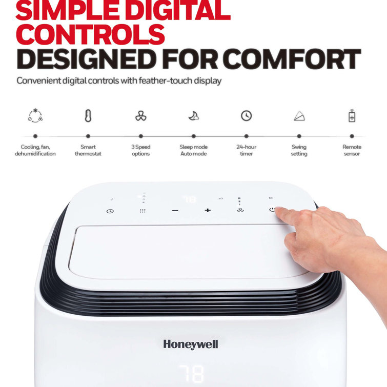 Honeywell 9,900 BTU White Portable Air Conditioner with Remote
