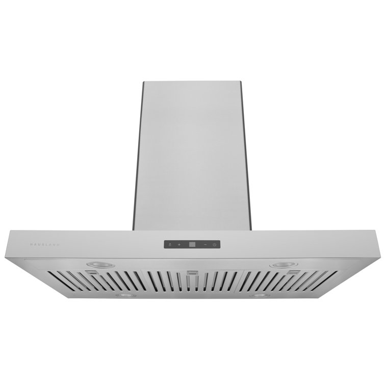 30" Stainless Steel Convertible Island Range Hood with Charcoal Filter